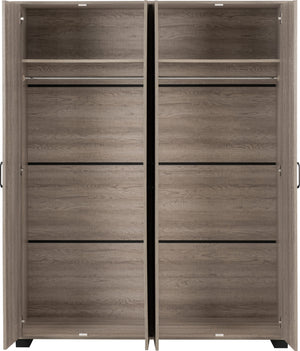 Oliver 4 Door Wardrobe - LIGHT OAK EFFECT