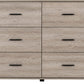 Oliver 6 Drawer Chest - Light Oak Effect