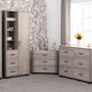 Oliver 3 Drawer Bedside - LIGHT OAK EFFECT