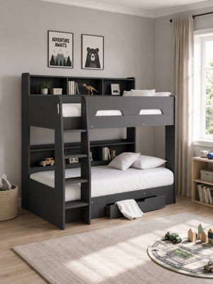Orion Bunk Bed - Anthracite, Single