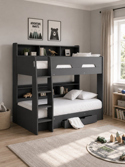 Orion Bunk Bed - Anthracite, Single