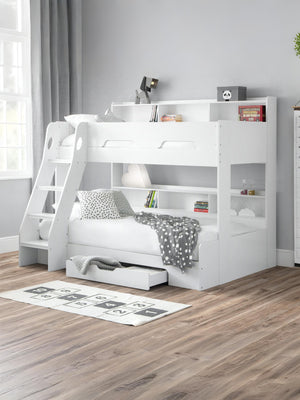 Orion Triple Sleeper Bunk Bed - White, Single/Small Double