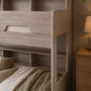 Orion Triple Sleeper Bunk Bed - Grey Oak Effect, Single/Small Double