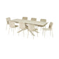 Osaka Stone Effect 160-200cm Rectangular Extending 6-8 Seater Dining Table