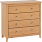 Oslo 4 Drawer Chest - Antique Pine