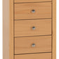 Oslo 5 Drawer Narrow Chest - Antique Pine