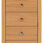 Oslo 5 Drawer Narrow Chest - Antique Pine