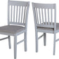 Oxford Chair (Box of 2) - GREY/GREY FABRIC
