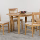 Oxford Extending Dining Set - NATURAL OAK/MINK MICROSUEDE