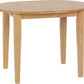 Oxford Extending Dining Set - NATURAL OAK/MINK MICROSUEDE