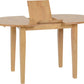 Oxford Extending Dining Set - NATURAL OAK/MINK MICROSUEDE