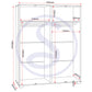 Oliver 4 Door Wardrobe - Light Oak Effect