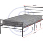 Orion 3' Bed - Silver