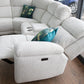 Owen Electric Recliner Sofa Beige Large Corner