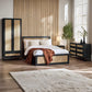 Padstow 2 Drawer Bedside - Black