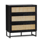 Padstow 3 Drawer Chest - Black