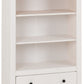 Panama 1 Drawer Bookcase - White/Natural Wax