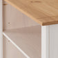 Panama 1 Drawer Bookcase - White/Natural Wax