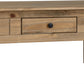 Panama 1 Drawer Coffee Table - Natural Wax
