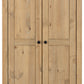 Panama 2 Door Wardrobe - Natural Wax