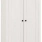 Panama 2 Door Wardrobe - White/Natural Wax