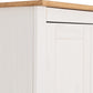 Panama 2 Door Wardrobe - White/Natural Wax