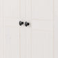 Panama 2 Door Wardrobe - White/Natural Wax
