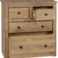 Panama 2+2 Drawer Chest - Natural Wax
