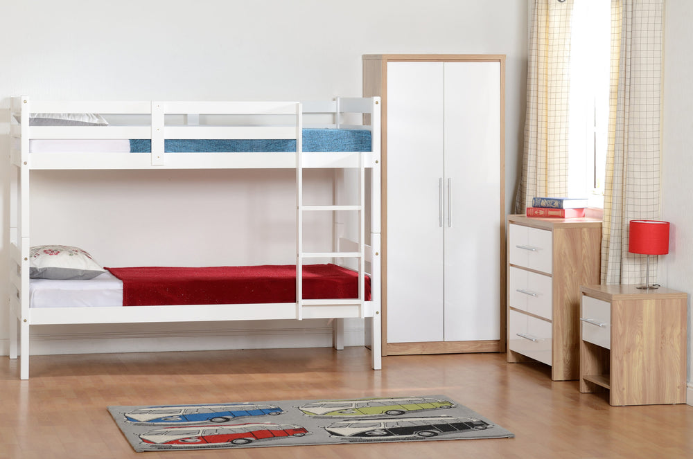 Panama 3' Bunk Bed - WHITE