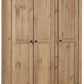 Panama 3 Door Wardrobe - Natural Wax