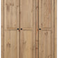 Panama 3 Door Wardrobe - Natural Wax