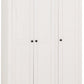 Panama 3 Door Wardrobe - White/Natural Wax