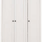 Panama 3 Door Wardrobe - White/Natural Wax