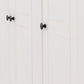 Panama 3 Door Wardrobe - White/Natural Wax