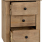 Panama 3 Drawer Bedside - Natural Wax