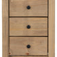 Panama 3 Drawer Bedside - Natural Wax