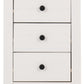Panama 3 Drawer Bedside - White/Natural Wax
