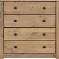 Panama 4 Drawer Chest - Natural Wax
