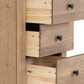 Panama 5 Drawer Chest - NATURAL WAX