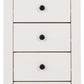 Panama 5 Drawer Chest - White/Natural Wax