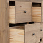 Panama 6 Drawer Chest - NATURAL WAX