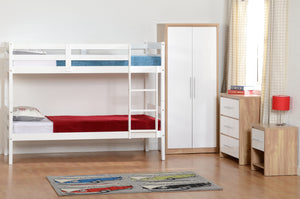 Panama 3' Bunk Bed - WHITE