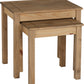 Panama Nest of 2 Tables - Natural Wax