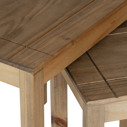 Panama Nest of 2 Tables - NATURAL WAX