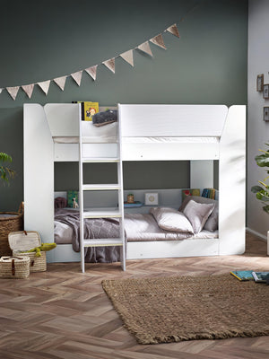 Parsec 90cm Single White Bunk Bed