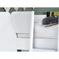 Parsec 90cm Single White Bunk Bed