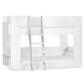 Parsec 90cm Single White Bunk Bed