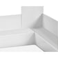Parsec 90cm Single White Bunk Bed