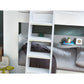 Parsec 90cm Single White Bunk Bed