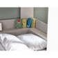 Parsec 90cm Single Taupe and White Bunk Bed